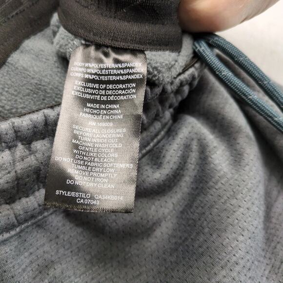 Quiksilver Gray Fleece Lined Sweatpants Men's S Elastic Waist Zip Pockets Jogger - Picture 4 of 10